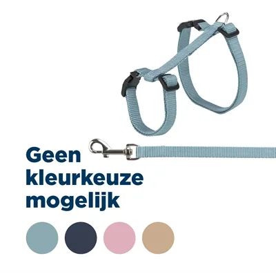 TRIXIE KATTENTUIG MET RIEM ASSORTI 34-57 CM/13MM 120 CM TRIXIE KATTENTUIG MET RIEM ASSORTI 34-57 CM/13MM 120 CM