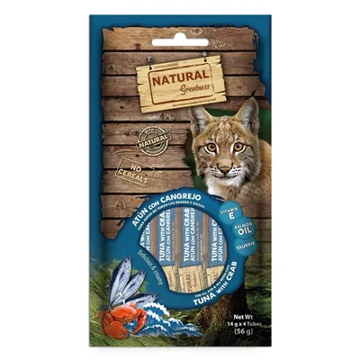 NATURAL GREATNESS CREAMY TUNA WITH CRAB HAIR AND SKIN SUPPORT 4X14 GR NATURAL GREATNESS CREAMY TUNA WITH CRAB HAIR AND SKIN SUPPORT 4X14 GR
