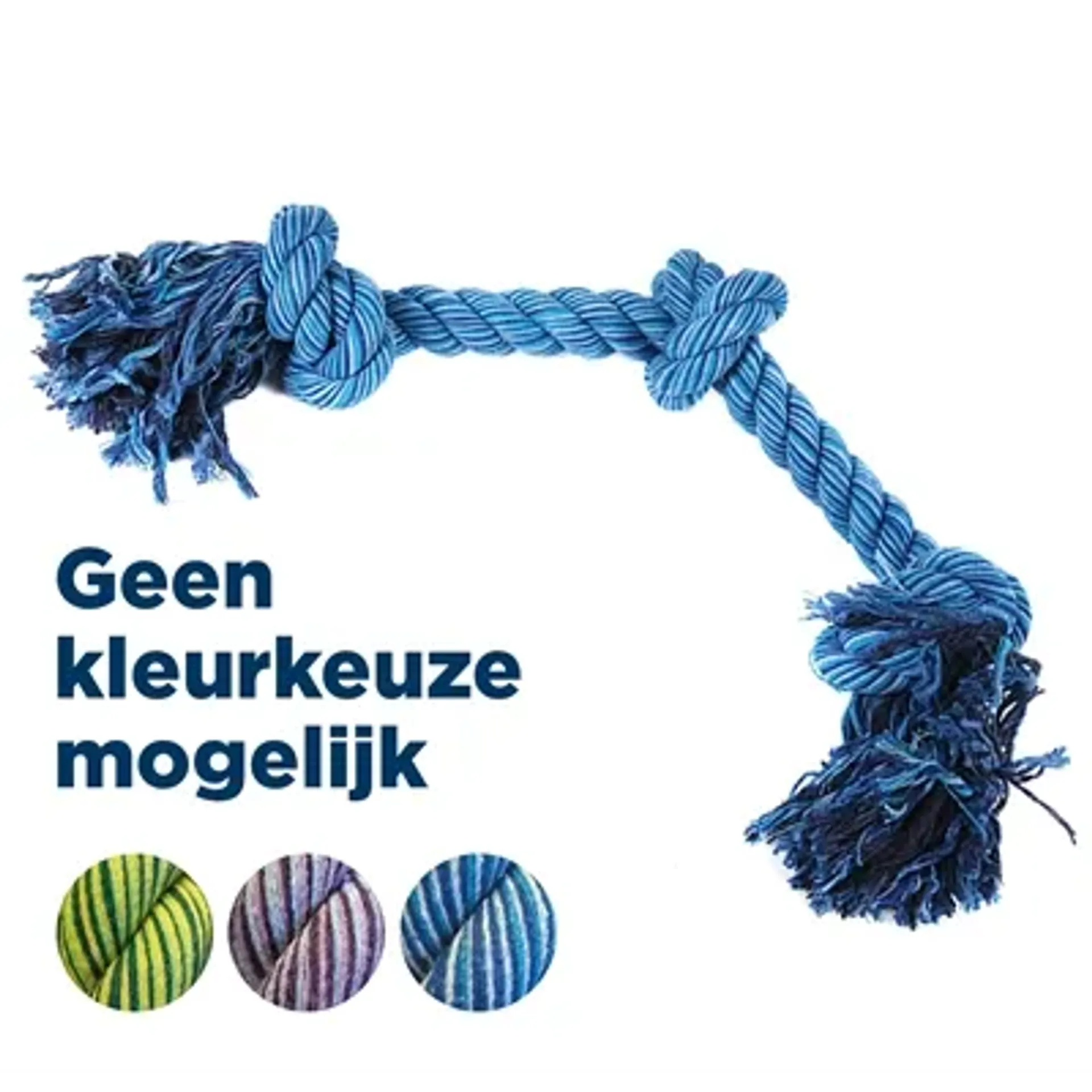HAPPY PET FLOSSIN FUN 3 KNOOP LARGE 52X14 CM