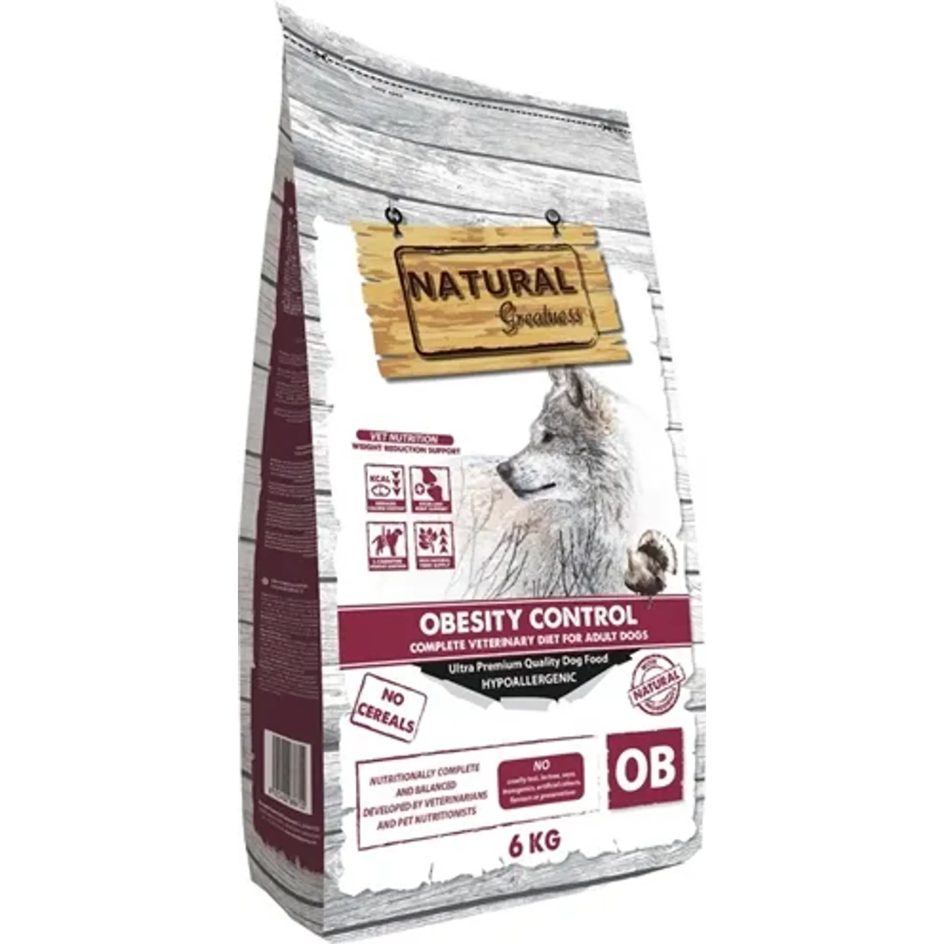 NATURAL GREATNESS VETERINARY DIET DOG OBESITY CONTROL ADULT 6 KG