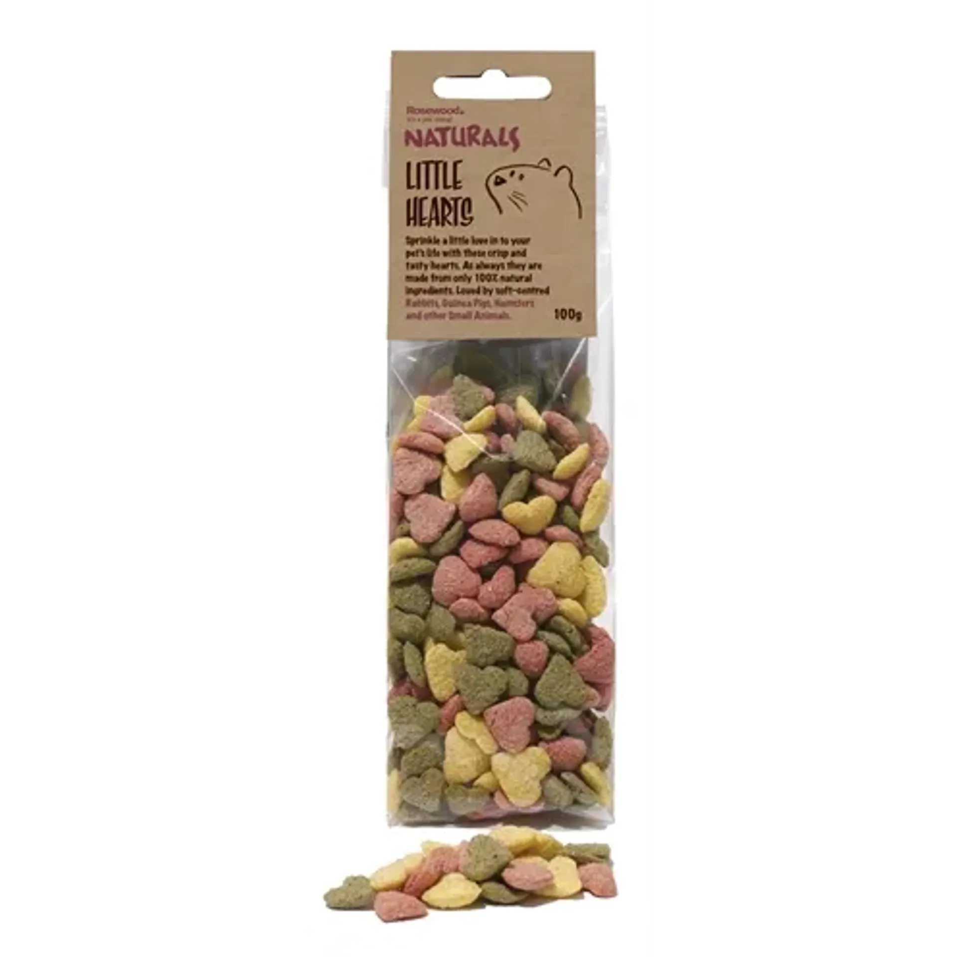 ROSEWOOD NATURALS KNAAGHARTJES 100GR