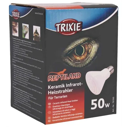 TRIXIE REPTILAND KERAMISCHE INFRAROOD WARMTESTRALER 7,5X7,5X10 CM 50 WATT TRIXIE REPTILAND KERAMISCHE INFRAROOD WARMTESTRALER 7,5X7,5X10 CM 50 WATT