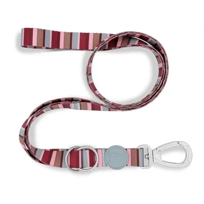 MORSO HONDENRIEM VERSTELBAAR GERECYCLED SKYLINE ROOD / ROZE 65-200X2,5 CM 20-80 KG MORSO HONDENRIEM VERSTELBAAR GERECYCLED SKYLINE ROOD / ROZE 65-200X2,5 CM 20-80 KG