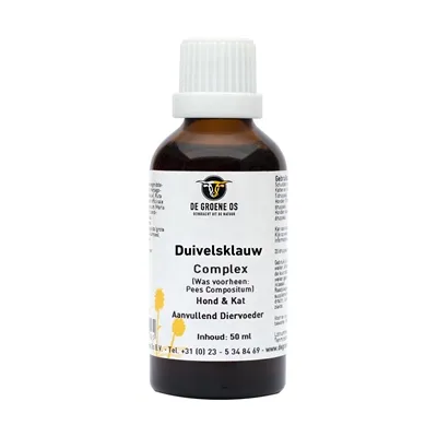 DE GROENE OS DUIVELSKLAUW COMPLEX HOND / KAT 50 ML DE GROENE OS DUIVELSKLAUW COMPLEX HOND / KAT 50 ML