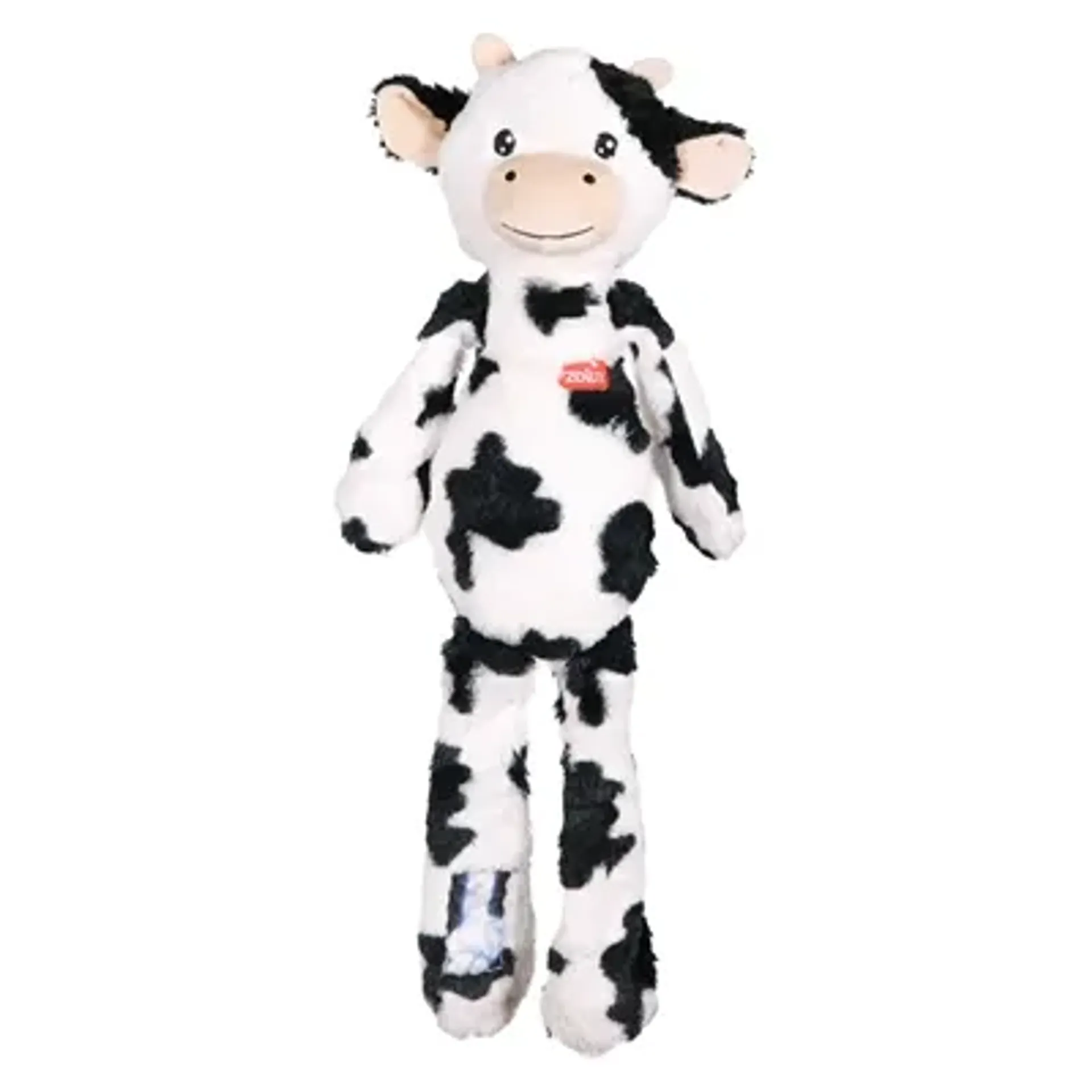 ZOLUX FURRY FARM KOE ISACHE PLUCHE MET TOUW WIT / ZWART 59X21X9 CM