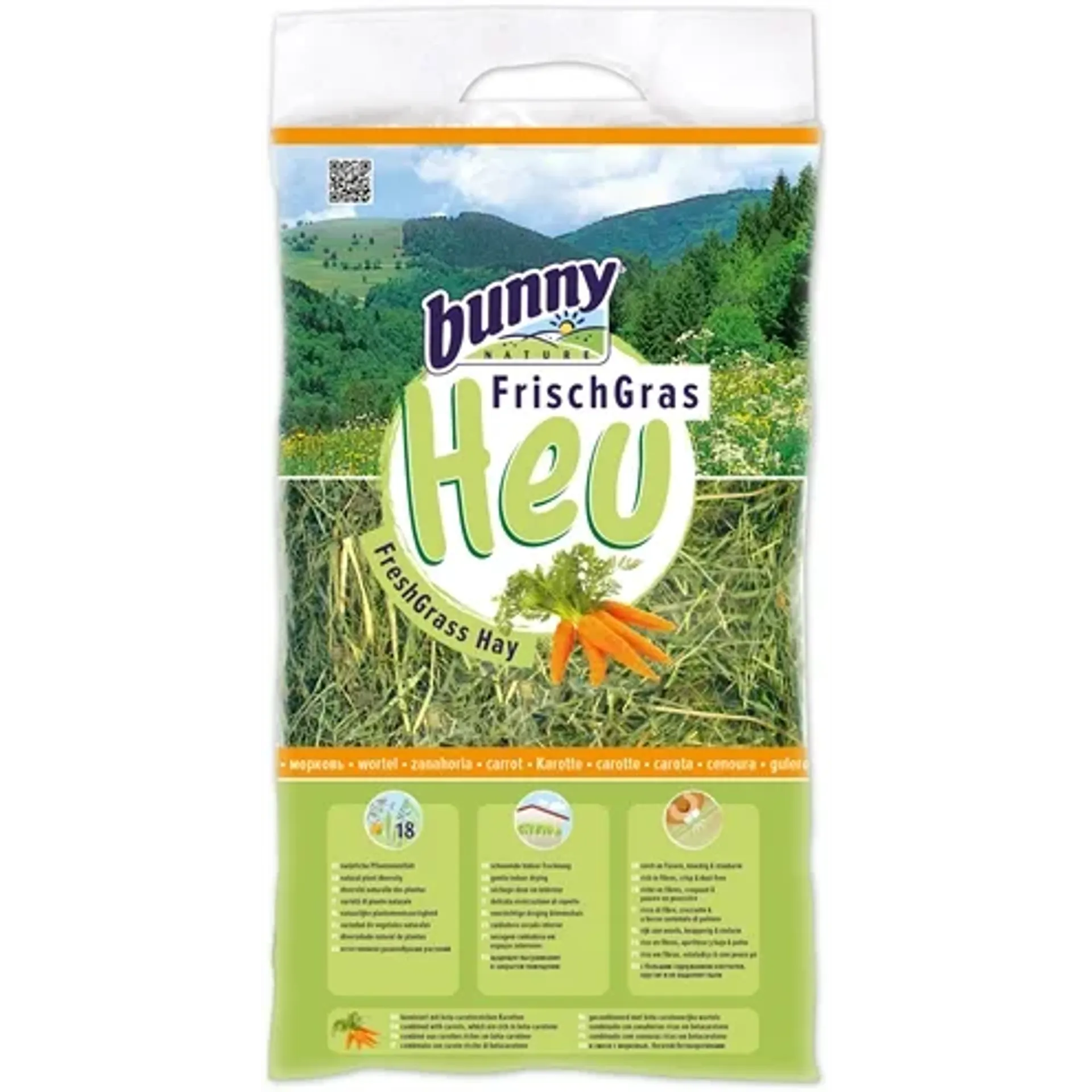BUNNY NATURE VERS GRAS HOOI MET WORTEL 500 GR