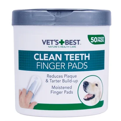 VETS BEST CLEAN TEETH FINGER PADS 50 ST VETS BEST CLEAN TEETH FINGER PADS 50 ST