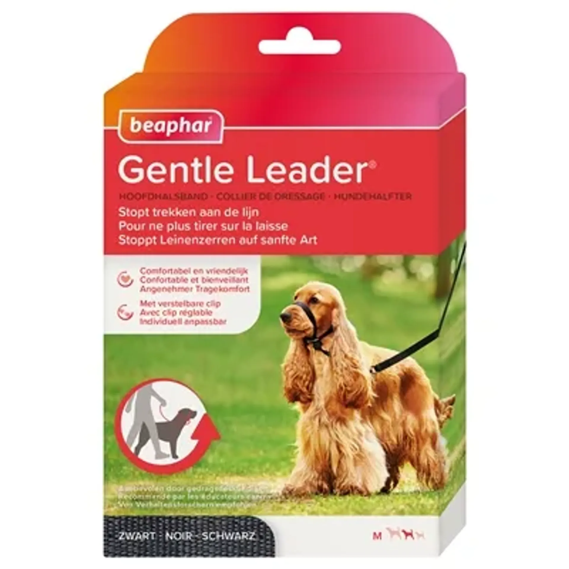 BEAPHAR GENTLE LEADER ZWART MEDIUM