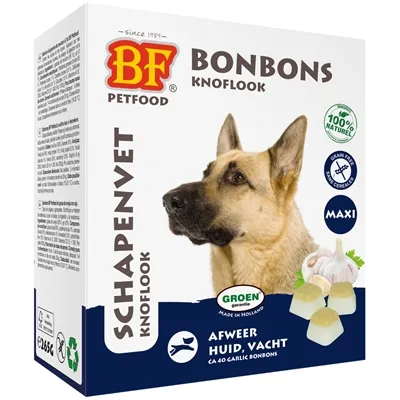 BF PETFOOD SCHAPENVET MAXI BONBONS KNOFLOOK 40 ST BF PETFOOD SCHAPENVET MAXI BONBONS KNOFLOOK 40 ST