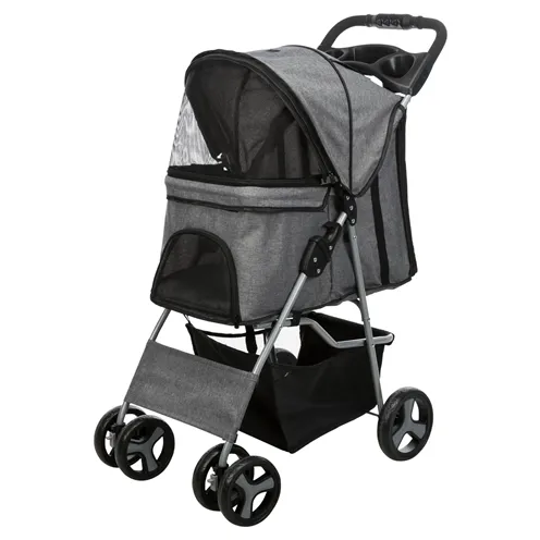 TRIXIE HONDENBUGGY GRIJS 47X80X100 CM TOT 15 KG TRIXIE HONDENBUGGY GRIJS 47X80X100 CM TOT 15 KG