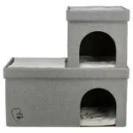 TRIXIE KATTENMAND / KATTENHUIS KIMY SOFT 2 VERDIEPINGEN LICHTGRIJS 76X37X72 CM TRIXIE KATTENMAND / KATTENHUIS KIMY SOFT 2 VERDIEPINGEN LICHTGRIJS 76X37X72 CM