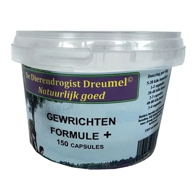 DIERENDROGIST GEWRICHTSFORMULE+ CAPSULES 150 ST DIERENDROGIST GEWRICHTSFORMULE+ CAPSULES 150 ST