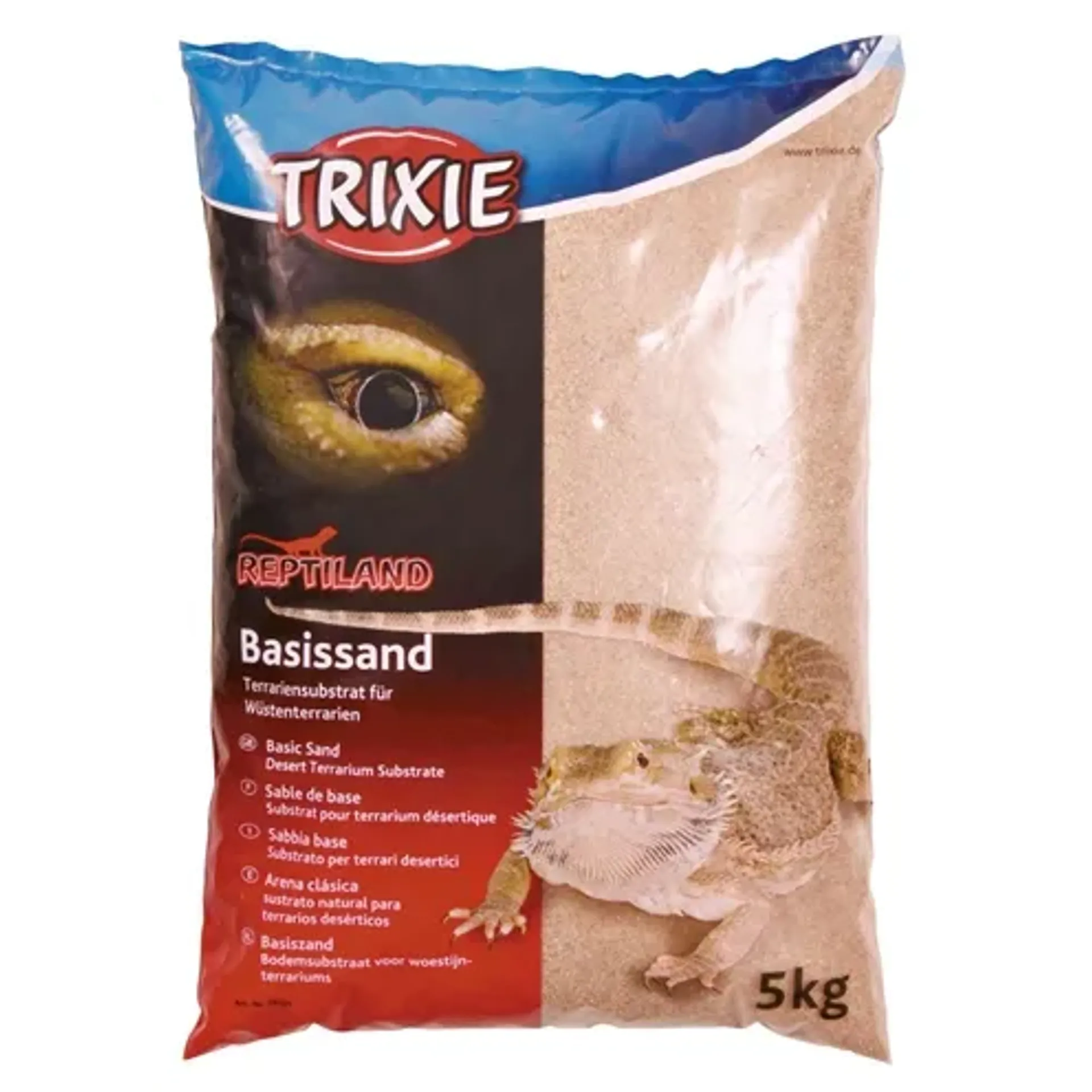 TRIXIE REPTILAND BASISZAND VOOR WOESTIJNTERRARIA GEEL 5 KG
