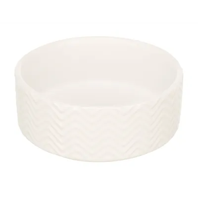 TRIXIE VOERBAK / DRINKBAK WAVE KERAMIEK WIT 20 CM 1,6 LTR TRIXIE VOERBAK / DRINKBAK WAVE KERAMIEK WIT 20 CM 1,6 LTR
