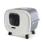 SAVIC KATTENBAK MIRA DELUXE ANTRACIET / WIT 55,5X44X49,5 CM SAVIC KATTENBAK MIRA DELUXE ANTRACIET / WIT 55,5X44X49,5 CM