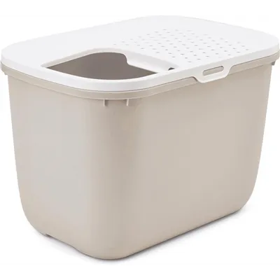 SAVIC KATTENBAK HOP IN WIT / MOKKA 58,5X39X39,5 CM SAVIC KATTENBAK HOP IN WIT / MOKKA 58,5X39X39,5 CM