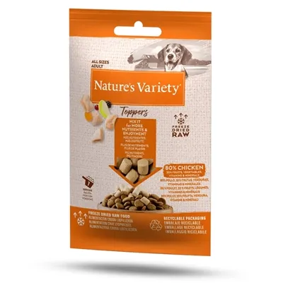 NATURES VARIETY FREEZE DRIED TOPPERS CHICKEN 15 GR NATURES VARIETY FREEZE DRIED TOPPERS CHICKEN 15 GR