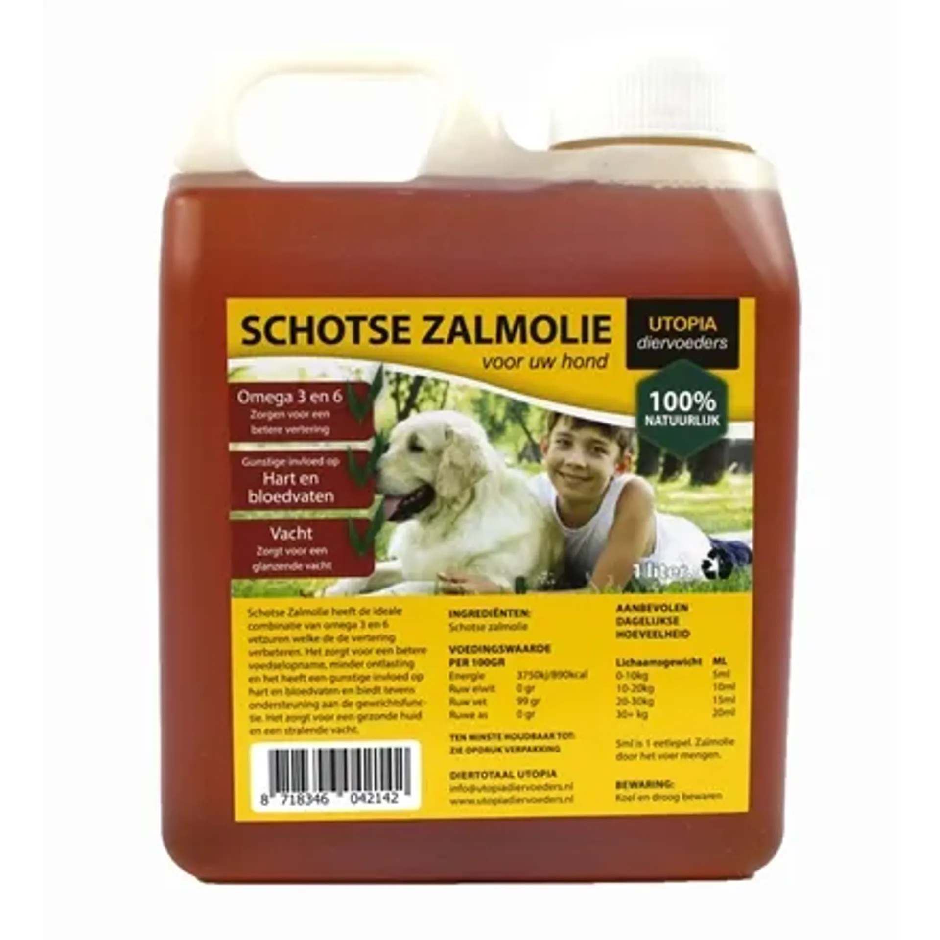 UTOPIA SCHOTSE ZALMOLIE NATUREL 1 LTR