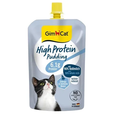 GIMCAT HIGH PROTEIN PUDDING POUCH VOOR KATTEN 100 GR GIMCAT HIGH PROTEIN PUDDING POUCH VOOR KATTEN 100 GR