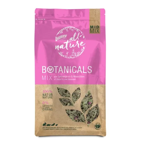 BUNNY NATURE BOTANICALS MIDI MIX SMALLE WEEGBREE / ROZENBLOESEM 120 GR BUNNY NATURE BOTANICALS MIDI MIX SMALLE WEEGBREE / ROZENBLOESEM 120 GR