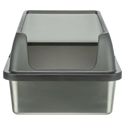 TRIXIE KATTENBAK RVS MET RAND GRIJS 40X52X29 CM TRIXIE KATTENBAK RVS MET RAND GRIJS 40X52X29 CM