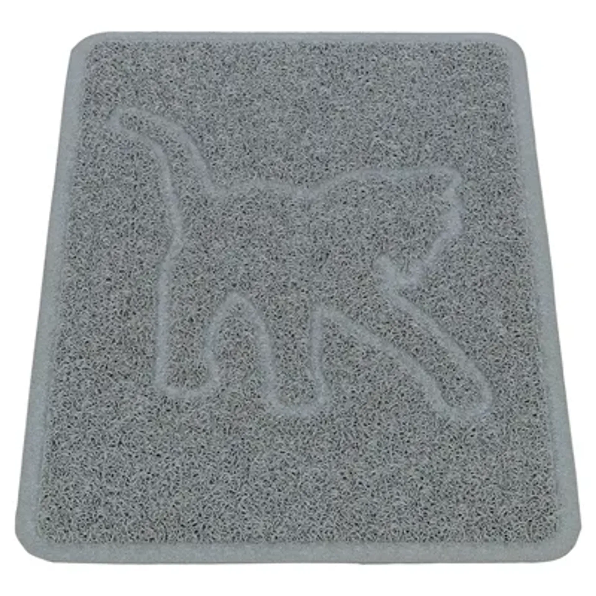 TRIXIE KATTENBAKMAT KATTENSILHOUET PVC LICHTGRIJS 48X35 CM
