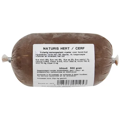 NATURIS HERT / RUND 500 GR NATURIS HERT / RUND 500 GR