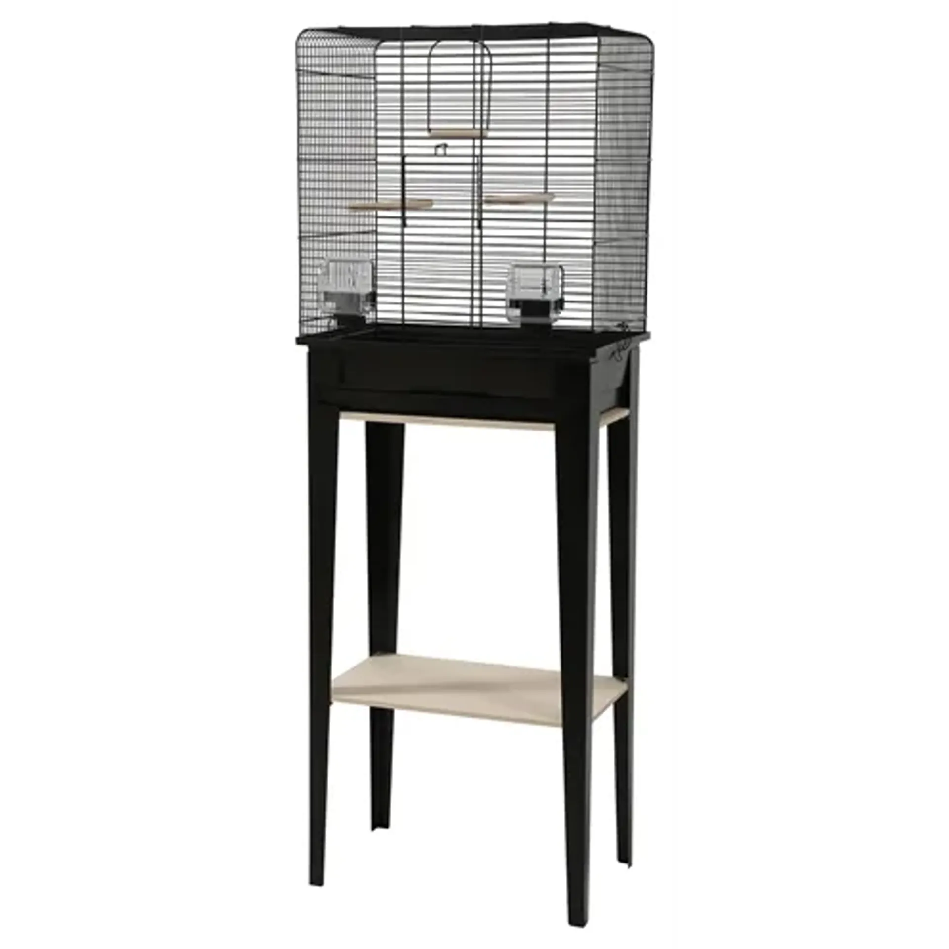 ZOLUX VOGELKOOI CHIC LOFT MET MEUBEL ZWART 124X44,5X28 CM