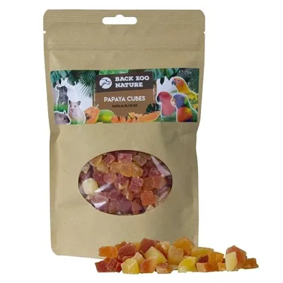 BACK ZOO NATURE PAPAYA CUBES 250 GR BACK ZOO NATURE PAPAYA CUBES 250 GR