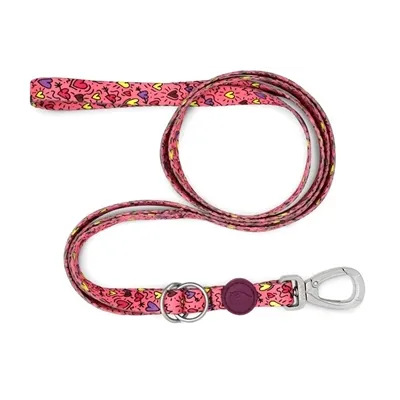 MORSO HONDENRIEM VERSTELBAAR GERECYCLED PINK THINK ROZE 75-230X1,5 CM 1-4 KG MORSO HONDENRIEM VERSTELBAAR GERECYCLED PINK THINK ROZE 75-230X1,5 CM 1-4 KG