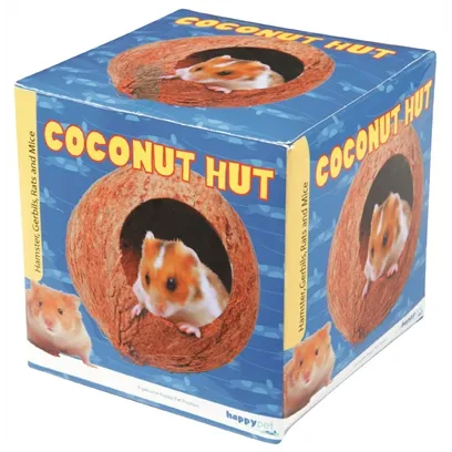 HAPPY PET COCONUT HUT 12X11X11 CM HAPPY PET COCONUT HUT 12X11X11 CM