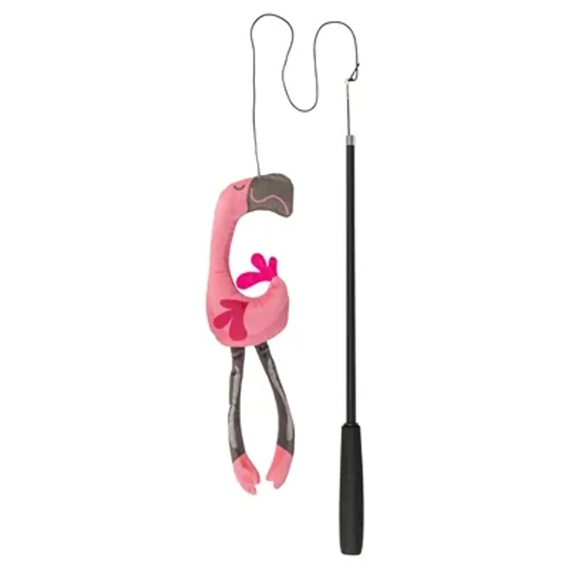 TRIXIE KATTENHENGEL TELESCOPISCH GROTE KATTEN MET FLAMINGO ROZE 106 CM