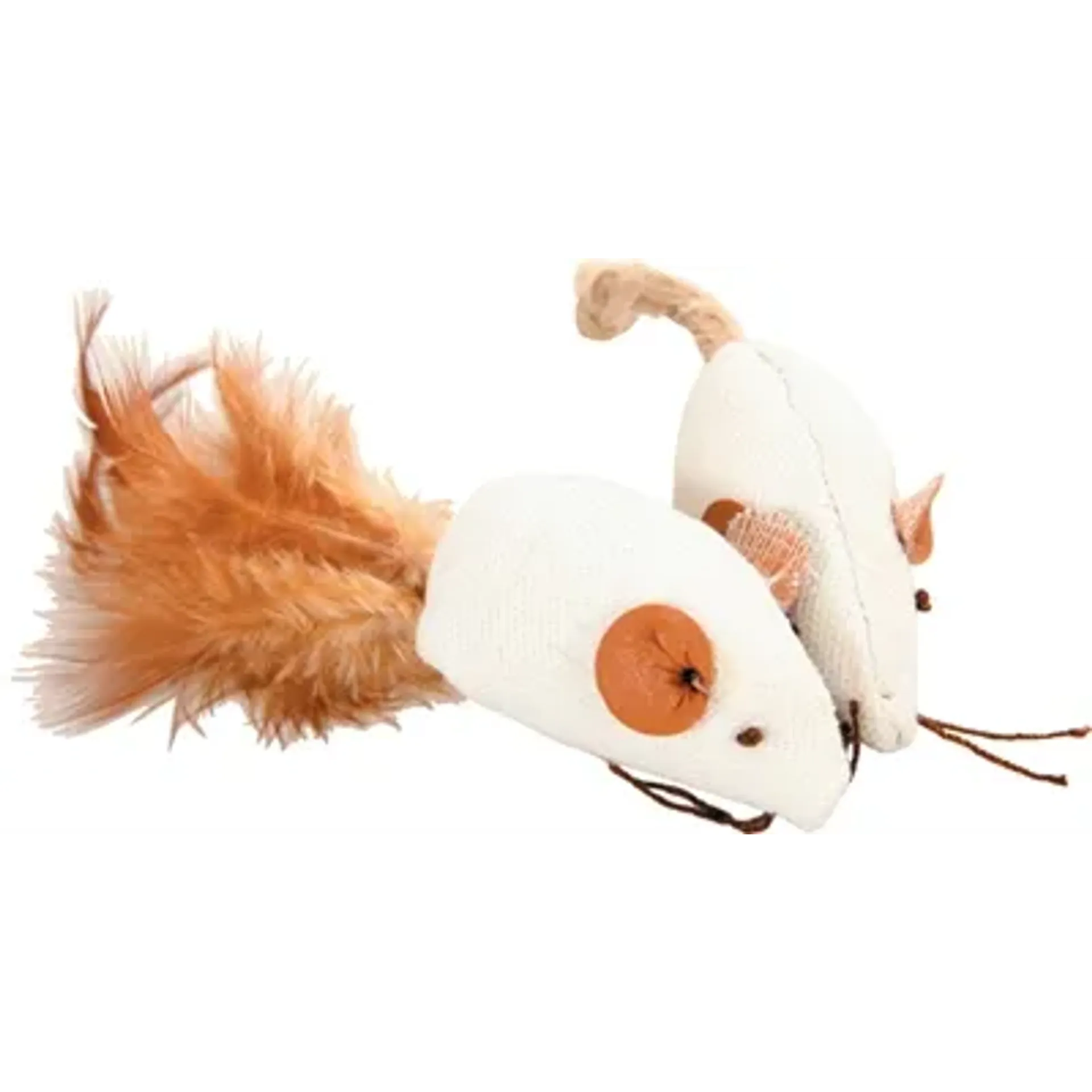 ZOLUX CANVAS MUIS WIT 5 CM 2 ST