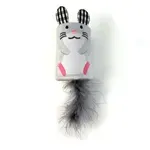HAPPY PET TABBY PATCH MUIS RATEL EN ROLLER GRIJS 18X7X7 CM HAPPY PET TABBY PATCH MUIS RATEL EN ROLLER GRIJS 18X7X7 CM