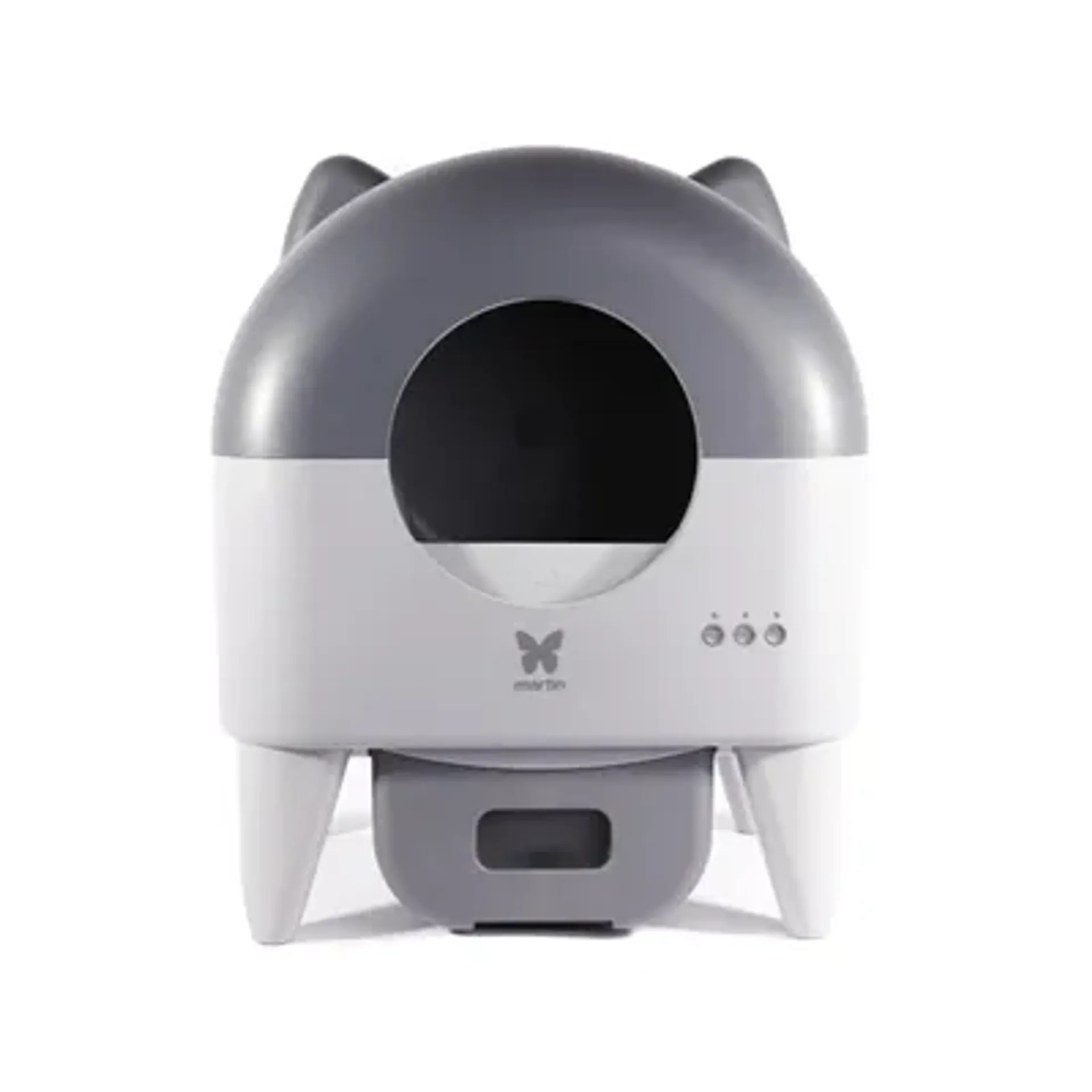 MARTIN AUTOMATISCHE KATTENBAK MET VERLICHTING GRIJS / ANTRACIET 55X50X66 CM