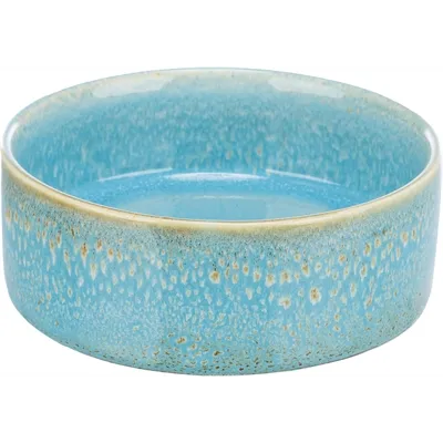 TRIXIE VOERBAK / DRINKBAK KERAMIEK BLAUW 13X13 CM 400 ML TRIXIE VOERBAK / DRINKBAK KERAMIEK BLAUW 13X13 CM 400 ML