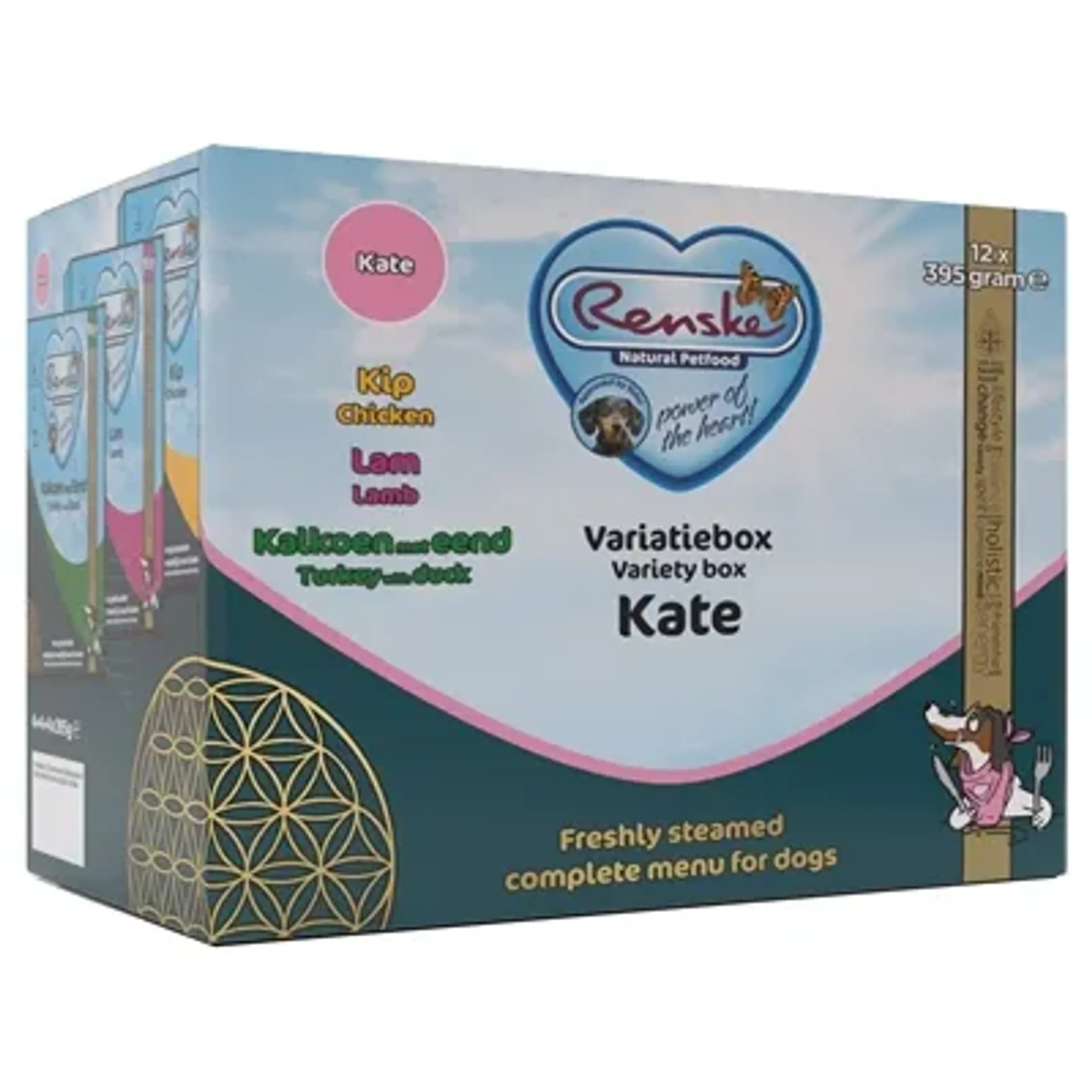 RENSKE VERS VLEES VARIATIEBOX KATE KIP / LAM / KALKOEN / EEND 12X395 GR