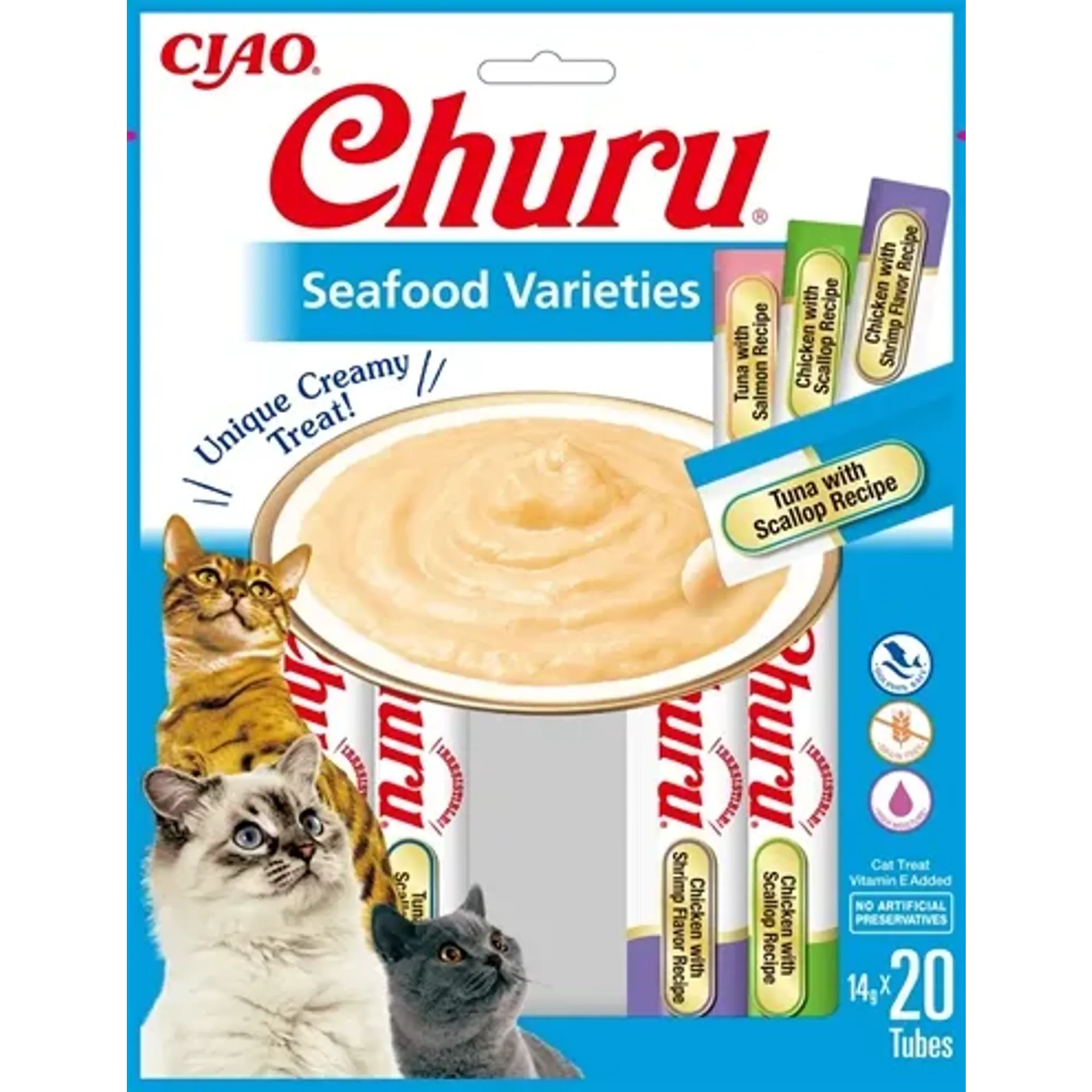 INABA CHURU MULTIPACK SEAFOOD 20X14 GR