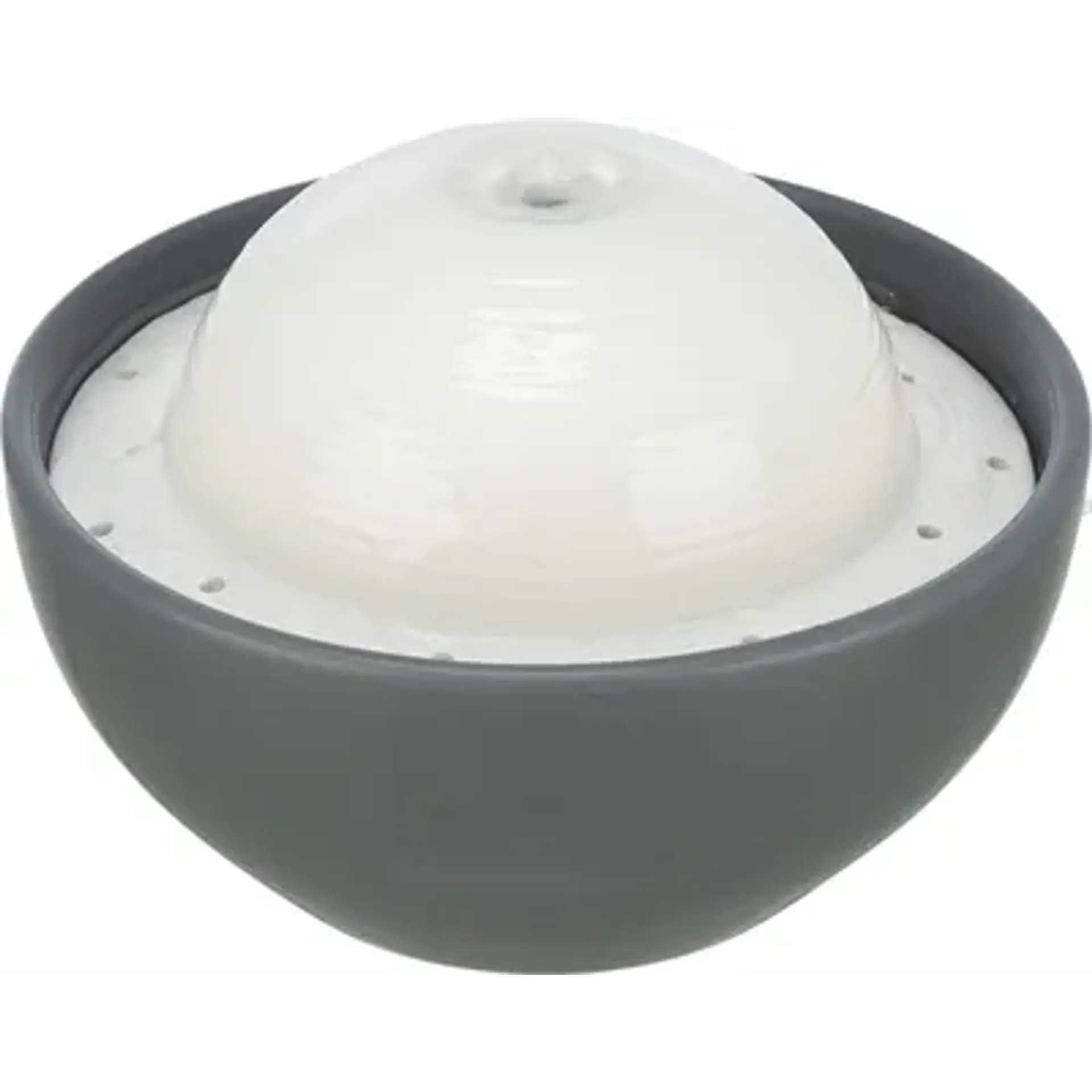 TRIXIE VITAL DOME DRINKFONTEIN KERAMIEK GRIJS / WIT 1,5 LTR 20X10X20 CM