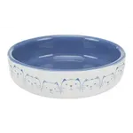 TRIXIE VOERBAK / DRINKBAK KAT PLATTE NEUS LICHTBLAUW / WIT 300 ML 15 CM TRIXIE VOERBAK / DRINKBAK KAT PLATTE NEUS LICHTBLAUW / WIT 300 ML 15 CM