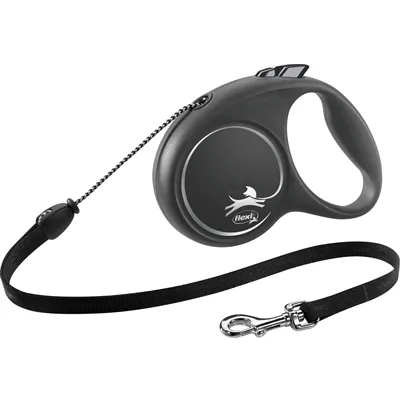 FLEXI ROLLIJN BLACK DESIGN CORD ZWART M 5 MTR TOT 20 KG FLEXI ROLLIJN BLACK DESIGN CORD ZWART M 5 MTR TOT 20 KG