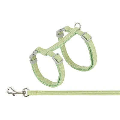 TRIXIE KATTENTUIGJE MET RIEM FLUWEEL GROEN 28-45X1 CM TRIXIE KATTENTUIGJE MET RIEM FLUWEEL GROEN 28-45X1 CM