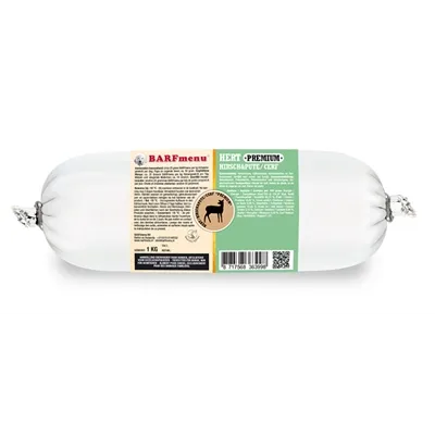 BARFMENU HERT PREMIUM HONDENVOER 1000 GR BARFMENU HERT PREMIUM HONDENVOER 1000 GR