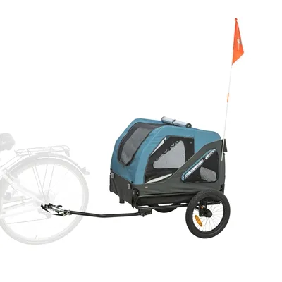 TRIXIE FIETSKAR TOT 35 KG BLAUW / GRIJS M 81X102/145X102 CM TRIXIE FIETSKAR TOT 35 KG BLAUW / GRIJS M 81X102/145X102 CM