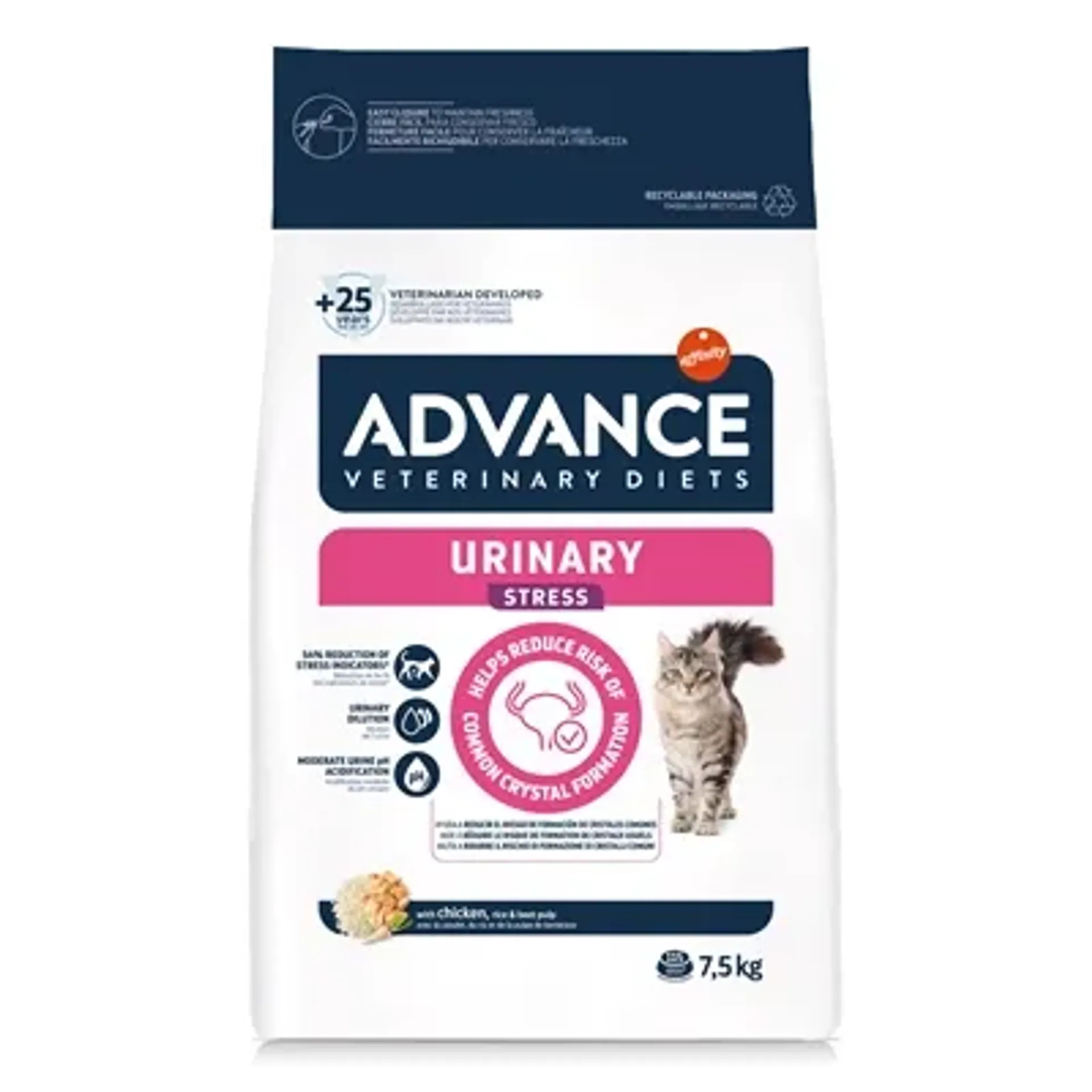 ADVANCE VETERINARY DIET CAT URINARY STRESS 7,5 KG