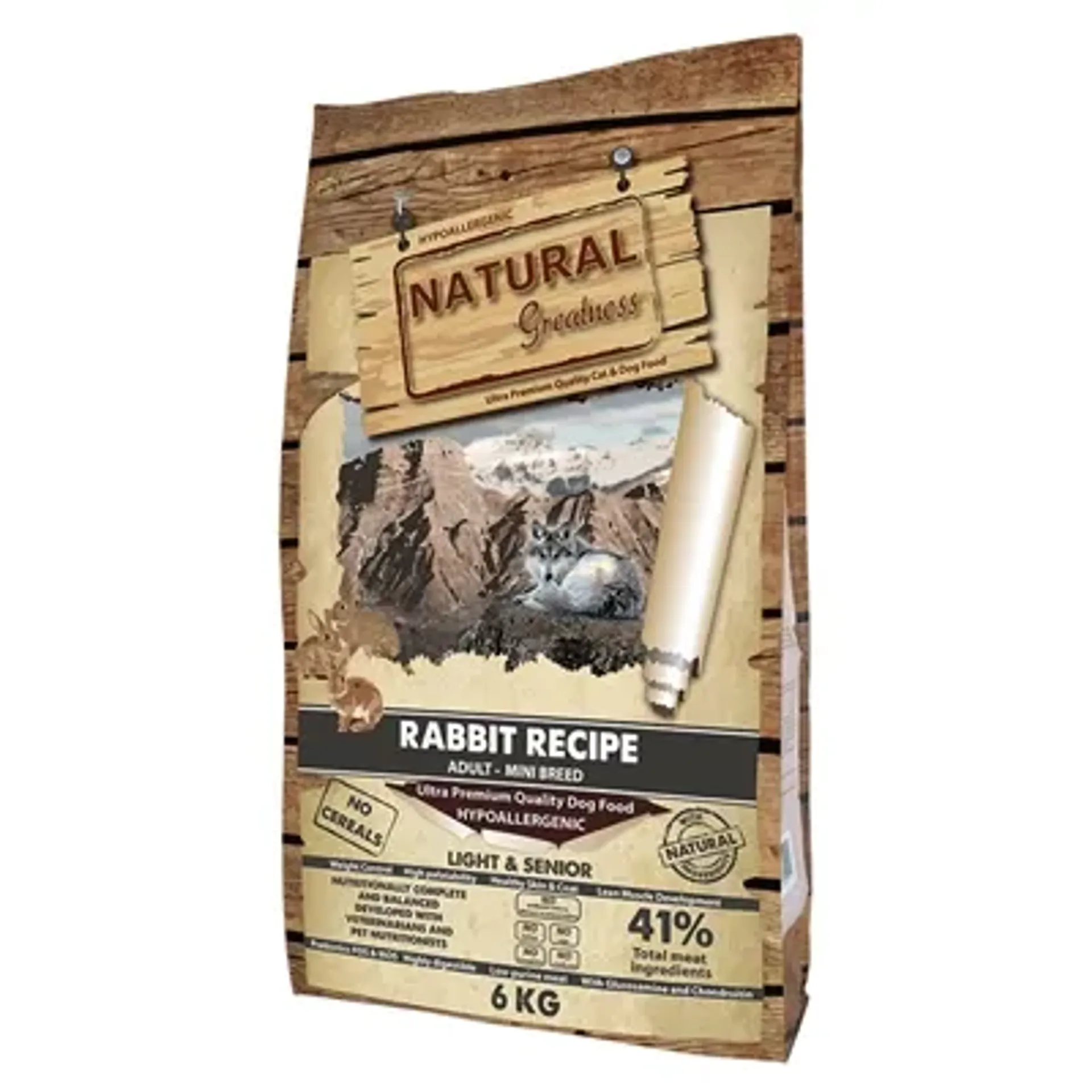 NATURAL GREATNESS RABBIT SENIOR / LIGHT MINI 6 KG