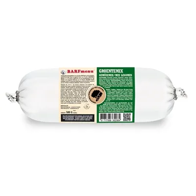 BARFMENU GROENTEMIX HONDENVOER 500 GR BARFMENU GROENTEMIX HONDENVOER 500 GR