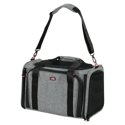 ZOLUX REISMAND HOND / KAT UITBREIDBAAR MAXIMAAL 8 KG GRIJS / ZWART L 58X49X29 CM ZOLUX REISMAND HOND / KAT UITBREIDBAAR MAXIMAAL 8 KG GRIJS / ZWART L 58X49X29 CM