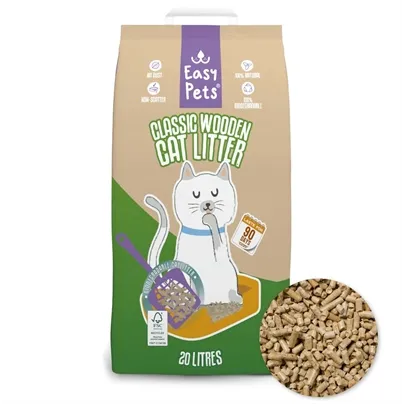 EASYPETS BIODEGRADABLE CLASSIC HOUTKORRELS KATTENBAKVULLING 20 LTR EASYPETS BIODEGRADABLE CLASSIC HOUTKORRELS KATTENBAKVULLING 20 LTR