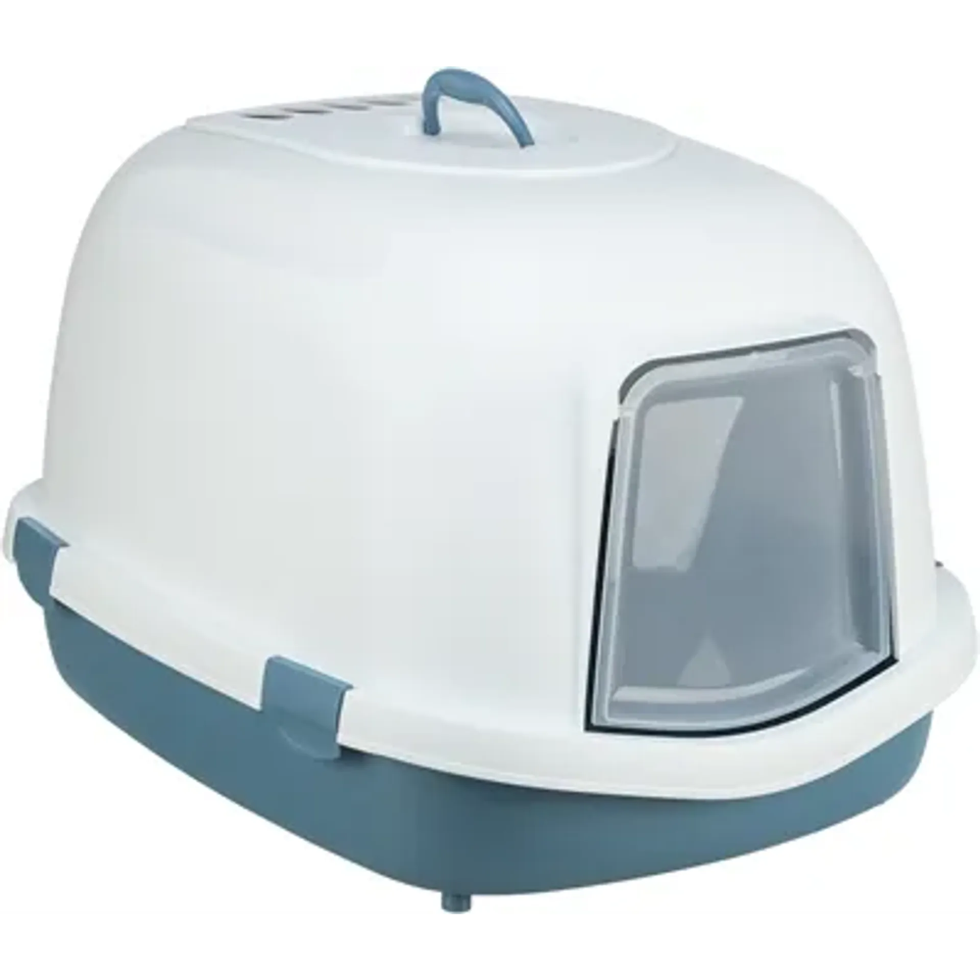 TRIXIE KATTENBAK PRIMO XXL TOP MET KAP BLAUW / WIT 71X56X47 CM